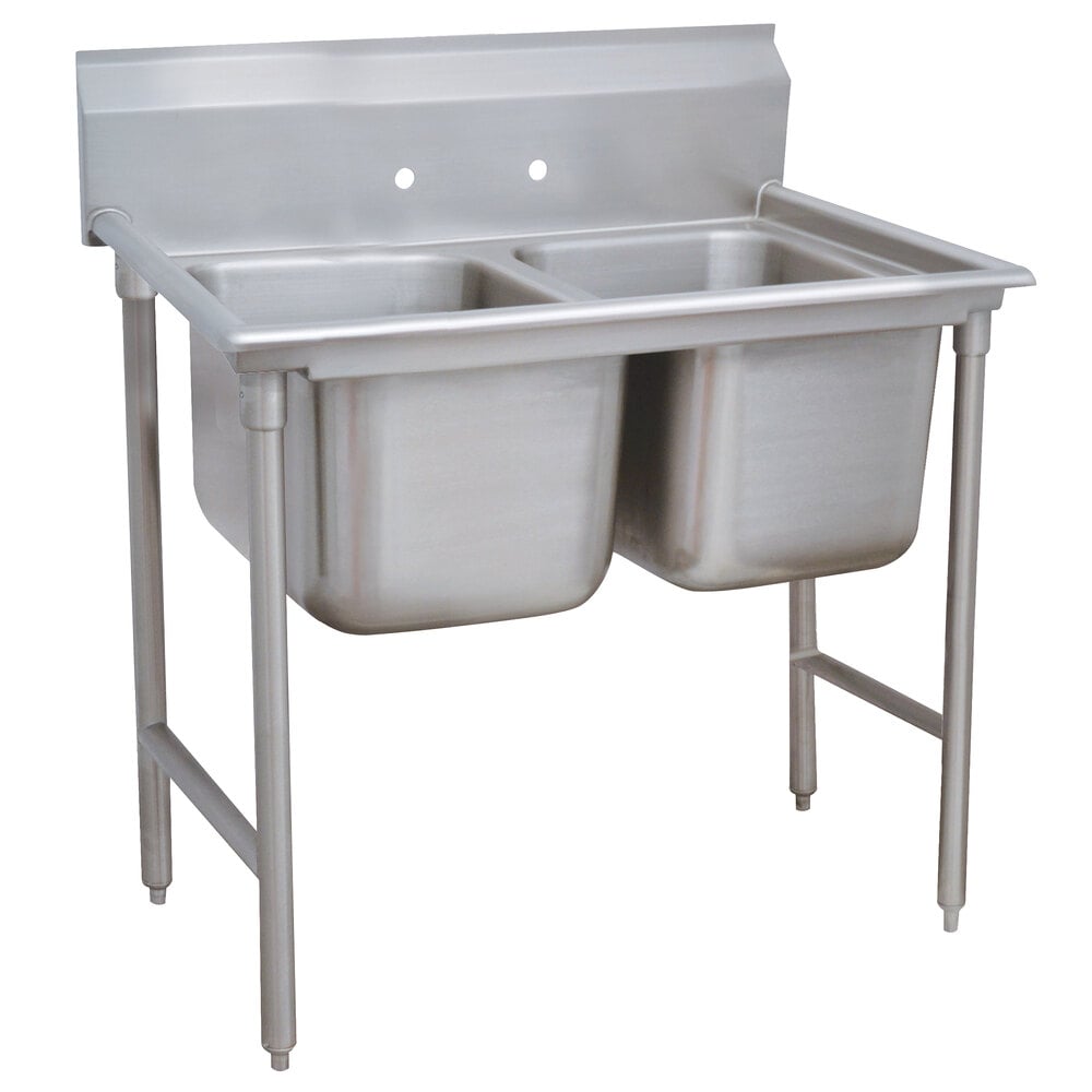 Advance Tabco 9-42-48 Super Saver Two Compartment Pot Sink - 60"