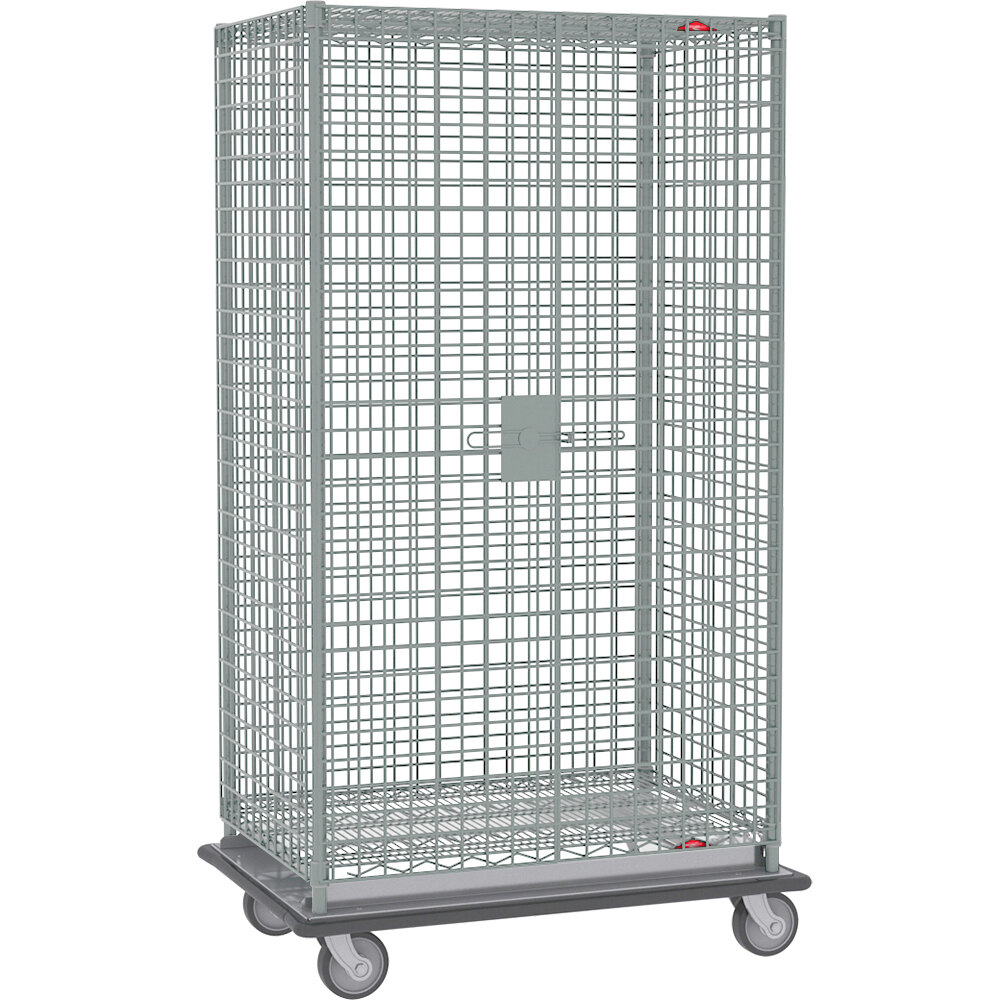 Metro SEC53LCQ Heavy Duty QwikSLOT Mobile Standard Duty Wire Security Cabinet 41" x 27" x 68"