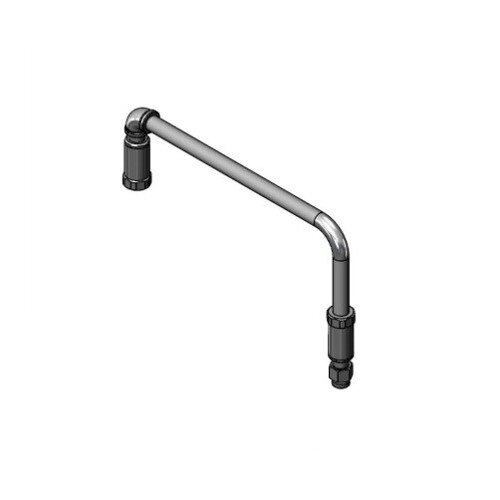 T&S 016810-40 L-Tube Assembly with Swivel Hose and 3/4-14 UN Male Connections