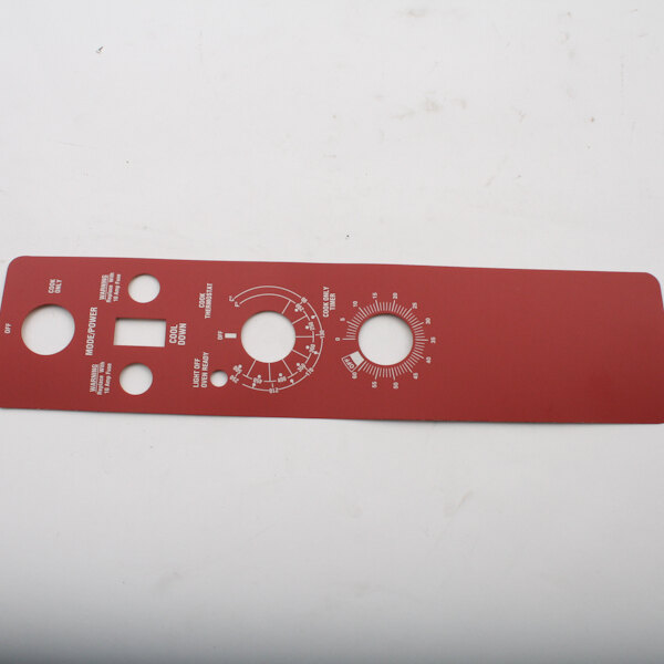 Blodgett 16607 Control Panel Decal