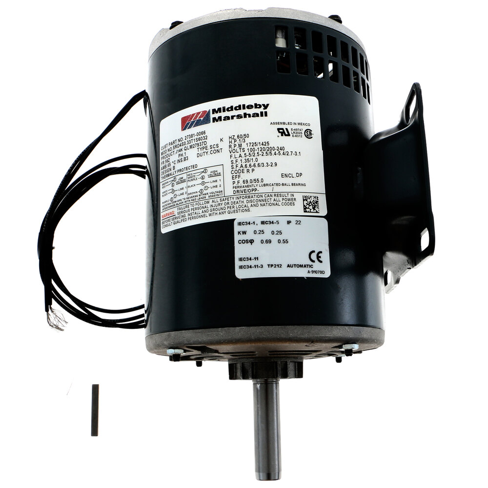 Middleby Marshall 27381-0066 Fan Motor