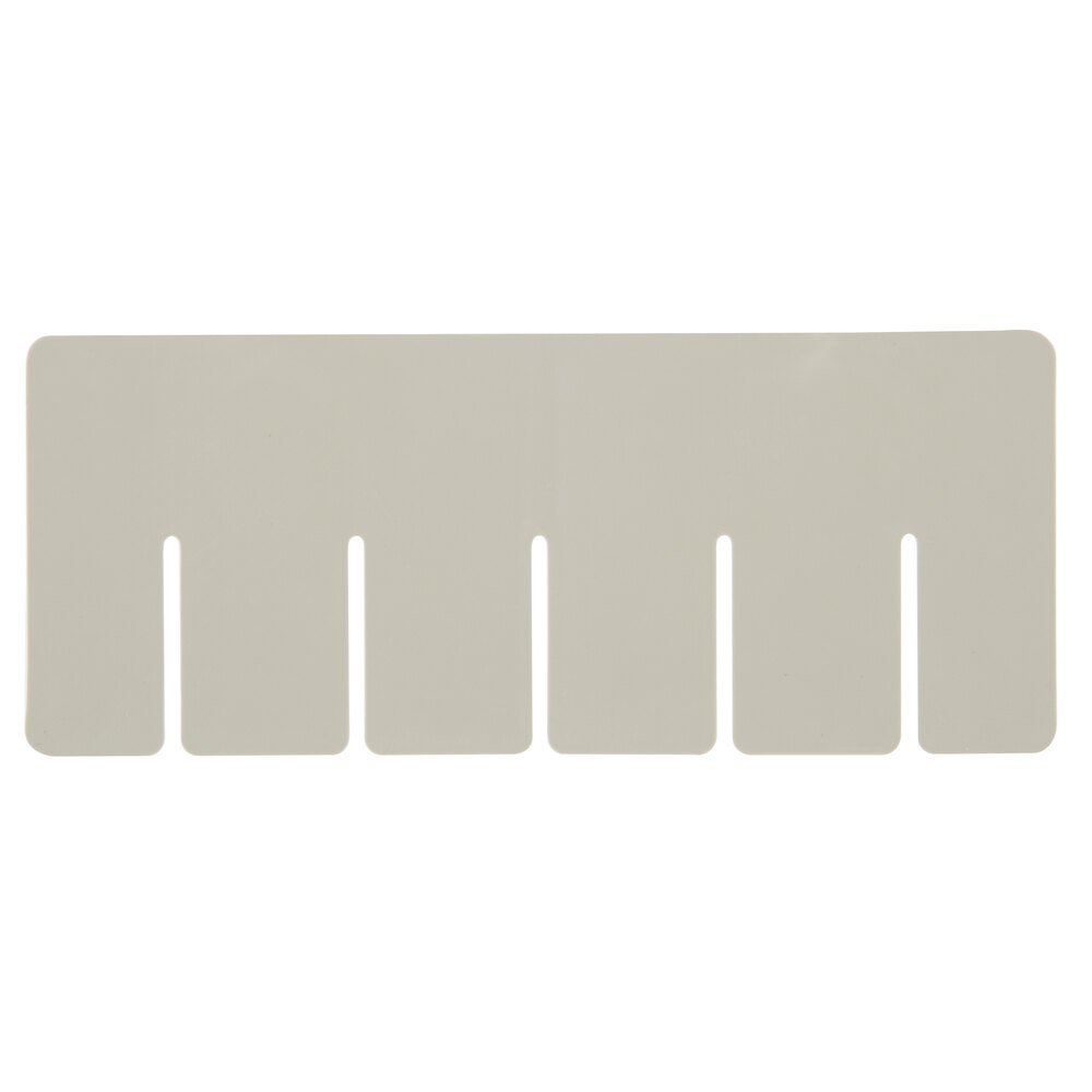 Short Metro MDS91035N Gray Tote Box Divider - 8" x 4"