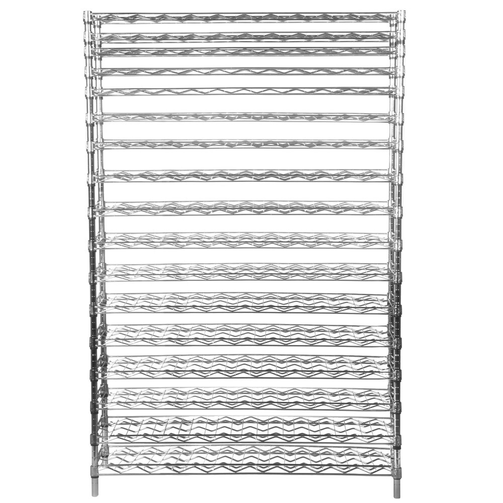 204 Bottle Metro WC258C Super Erecta Cradle Wine Rack 48" x 14" x 86 3/4"