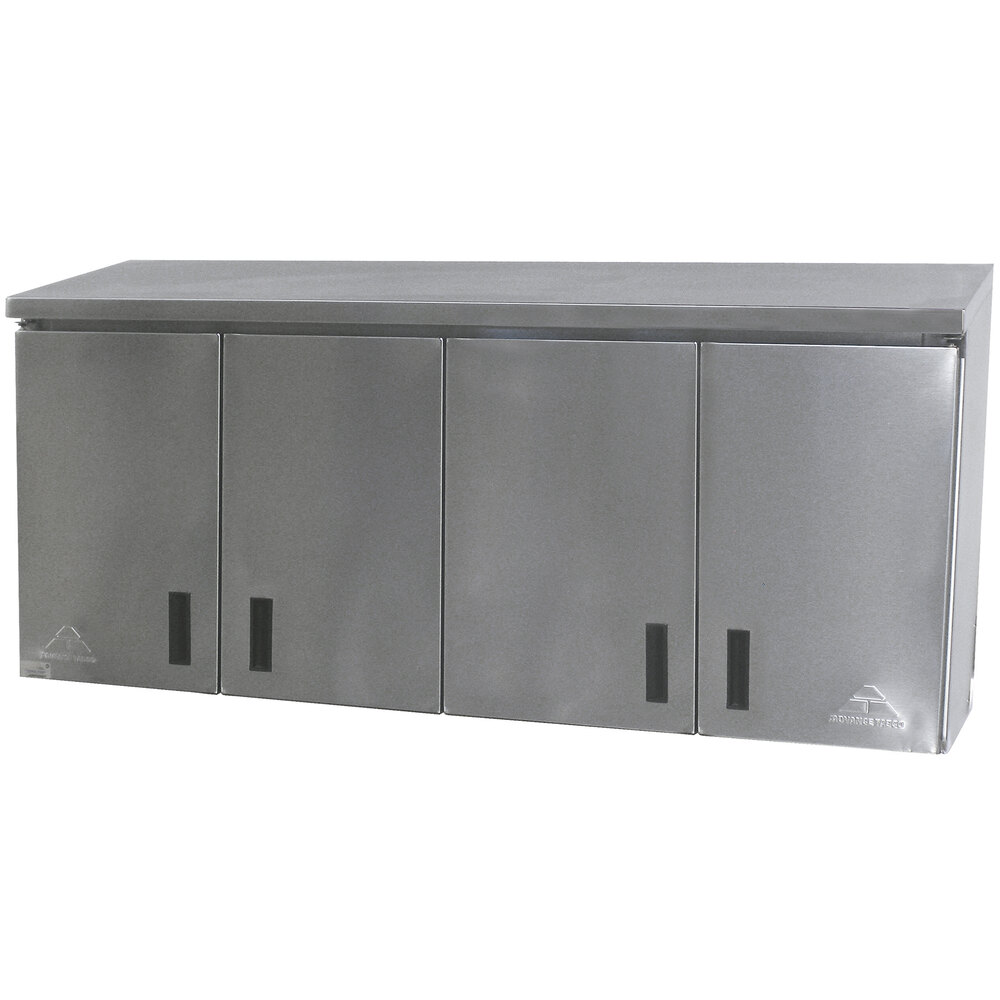 Advance Tabco WCH-15-96 96" Stainless Steel Wall Cabinet with Hinged Doors