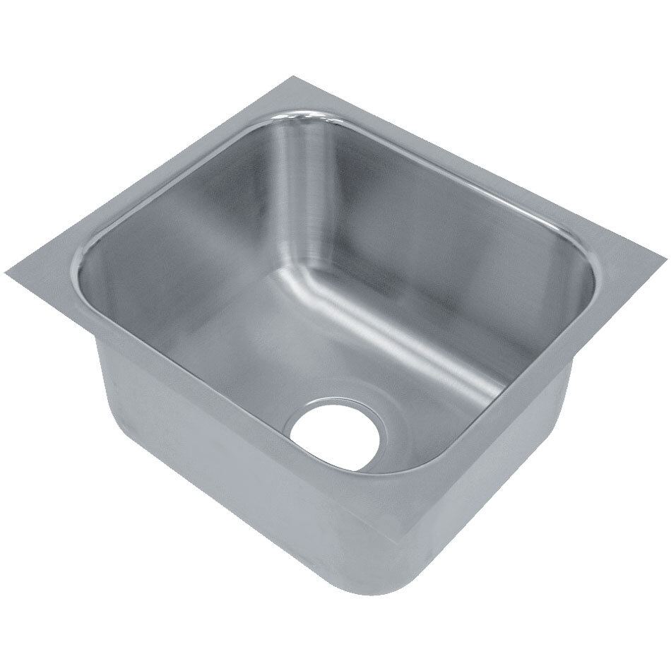Advance Tabco 2020B-08 1 Compartment Undermount Sink Bowl 20" x 20" x 8"