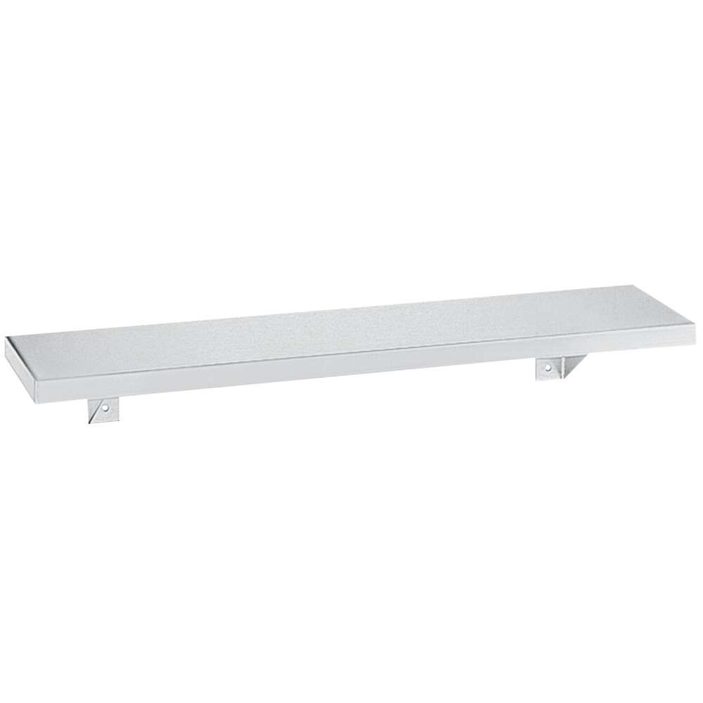 Bobrick B-298 x 18 Stainless Steel Shelf with Satin Finish - 18" x 8"