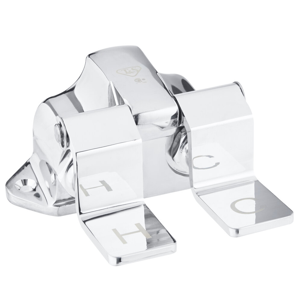 T&S B-0502 Double Pedal Valve Floor Mounted