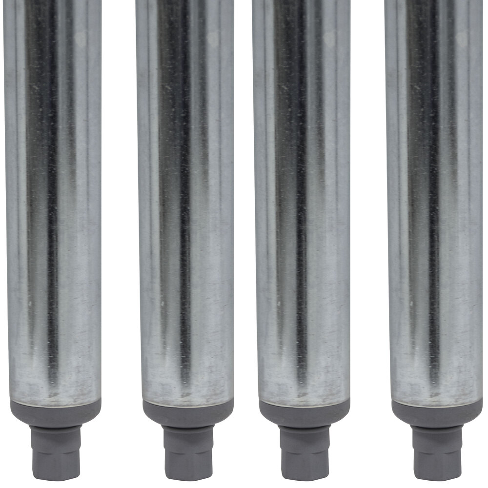 Advance Tabco TA-16-4 34 1/2" Galvanized Steel Legs - 4/Set