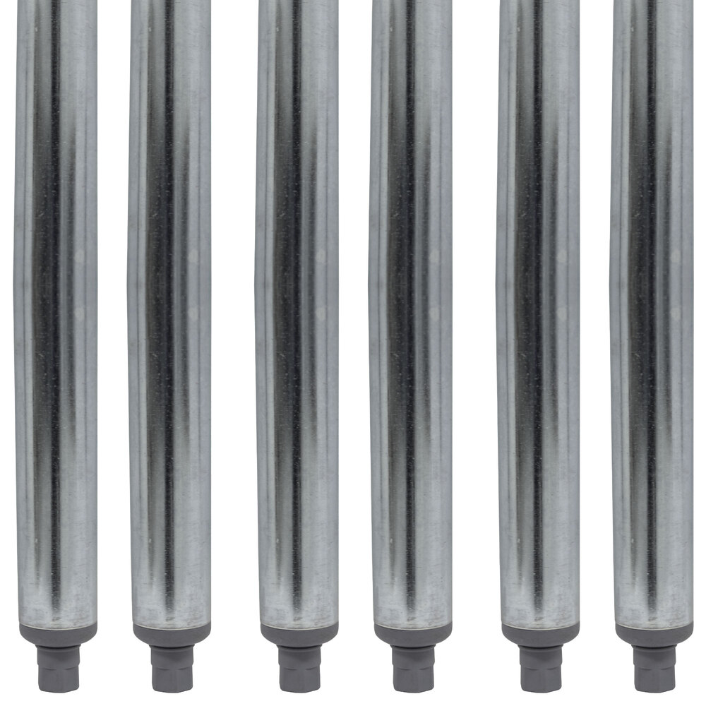 Advance Tabco TA-16-6 34 1/2" Galvanized Steel Legs - 6/Set