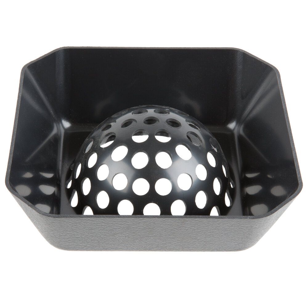 FMP 102-1141 Plastic Dome Floor Sink Strainer - 6 1/2" x 6 1/2"