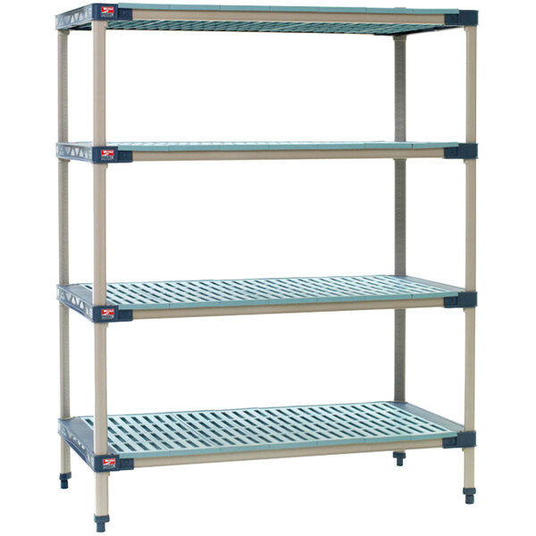 Metro X416G4 MetroMax 4 Grid 4-Shelf Stationary Shelving Unit - 21" x 24" x 63"