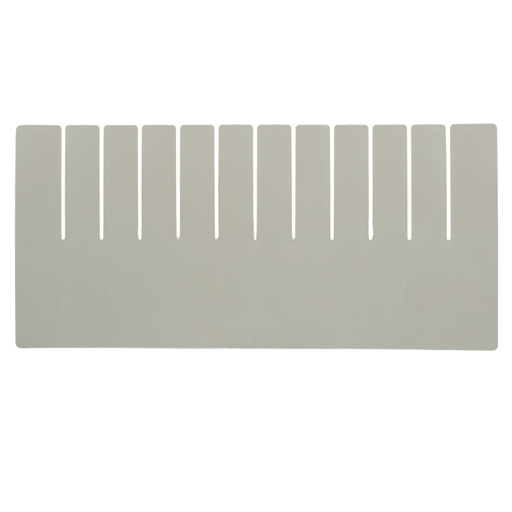 Long Metro MDL91035N Gray Tote Box Divider - 11" x 4"