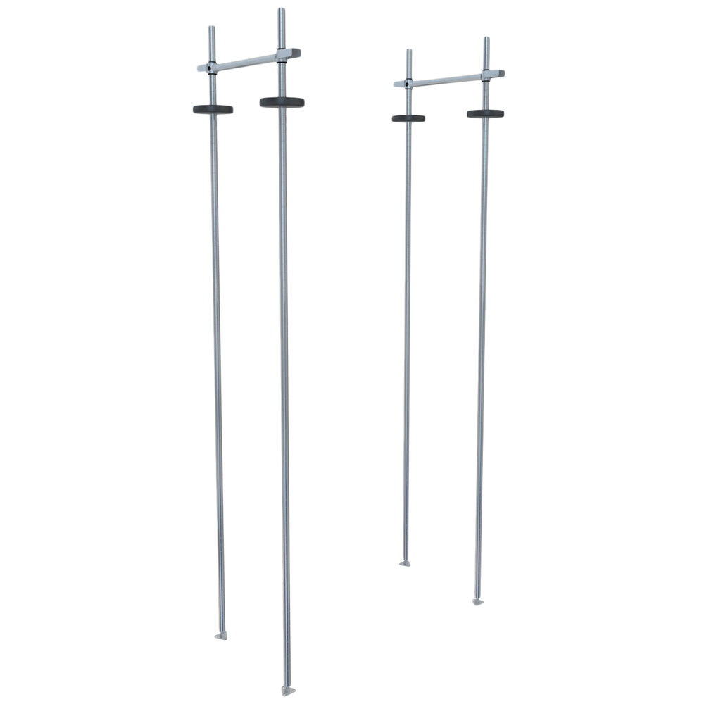 Metro TTA18C Super Erecta Top-Track 18" Wide Chrome-Plated Stationary Intermediate Shelving Unit