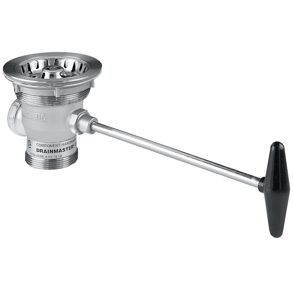 Advance Tabco K-40 Specification Line Lever Handle Waste Valve - 3 1/2" Sink Opening