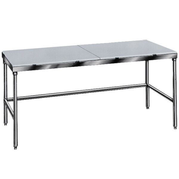 Advance Tabco TSPT-247 Poly Top Work Table 24" x 84" - Open Base