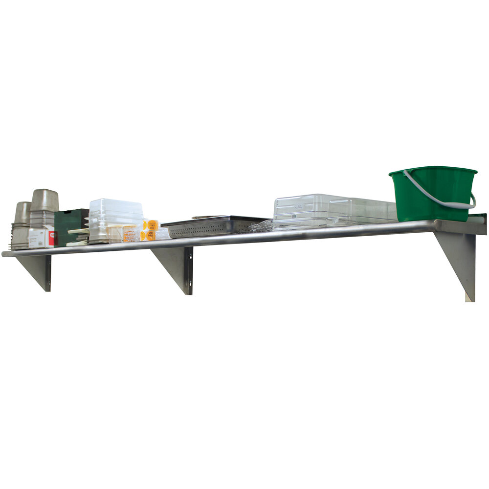 Advance Tabco WS-10-84 10" x 84" Wall Shelf - Stainless Steel