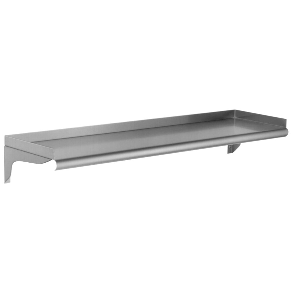 Eagle Group WS1036-16/4 16 Gauge Stainless Steel 10" x 36" Wall Mounted Shelf