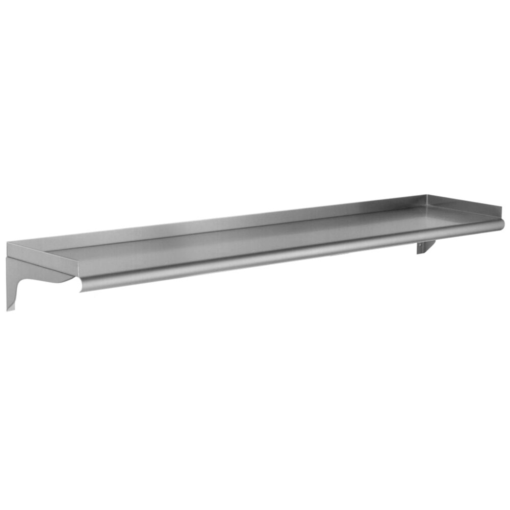Eagle Group WS1048-16/4 16 Gauge Stainless Steel 10" x 48" Wall Mounted Shelf