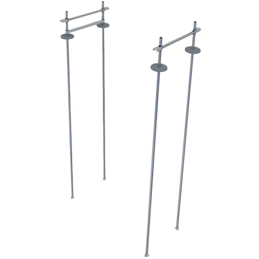 Metro TTA21S Super Erecta 21" Stainless Steel Stationary Intermediate Unit Kit