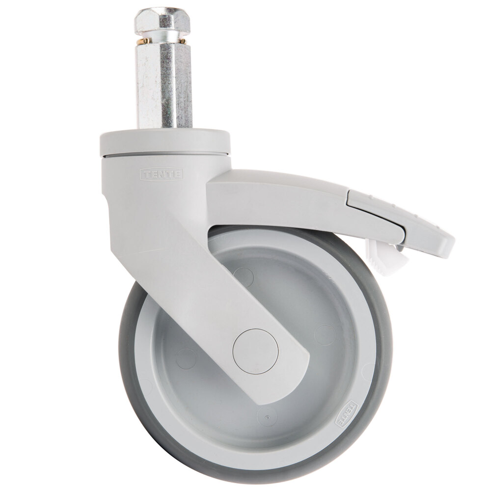 5" Premium Total Locking Swivel Caster for CSPRK Mobile Shelving Post Kits and CSUR Mobile Shelving Units