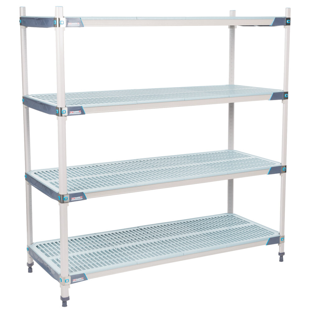 Metro X566GX3 MetroMax i 4-Shelf Polymer Shelving Unit - 24" x 60" x 63"