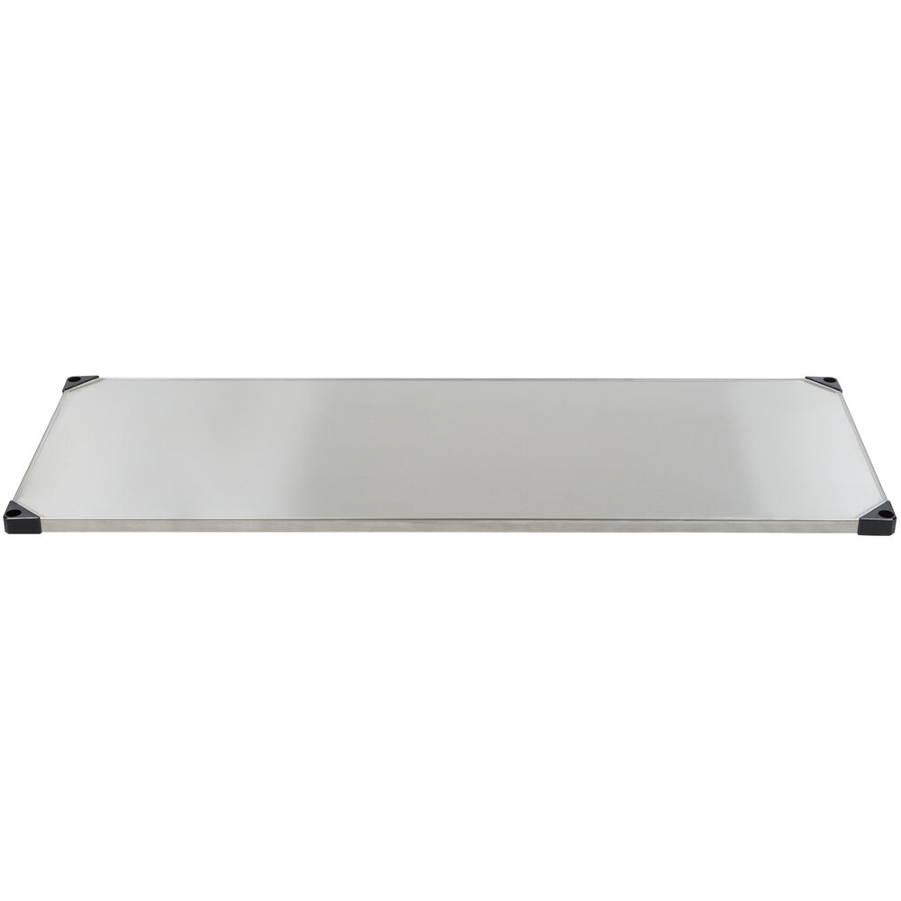 Metro 1872FS 18" x 72" Flat Stainless Steel Solid Shelf