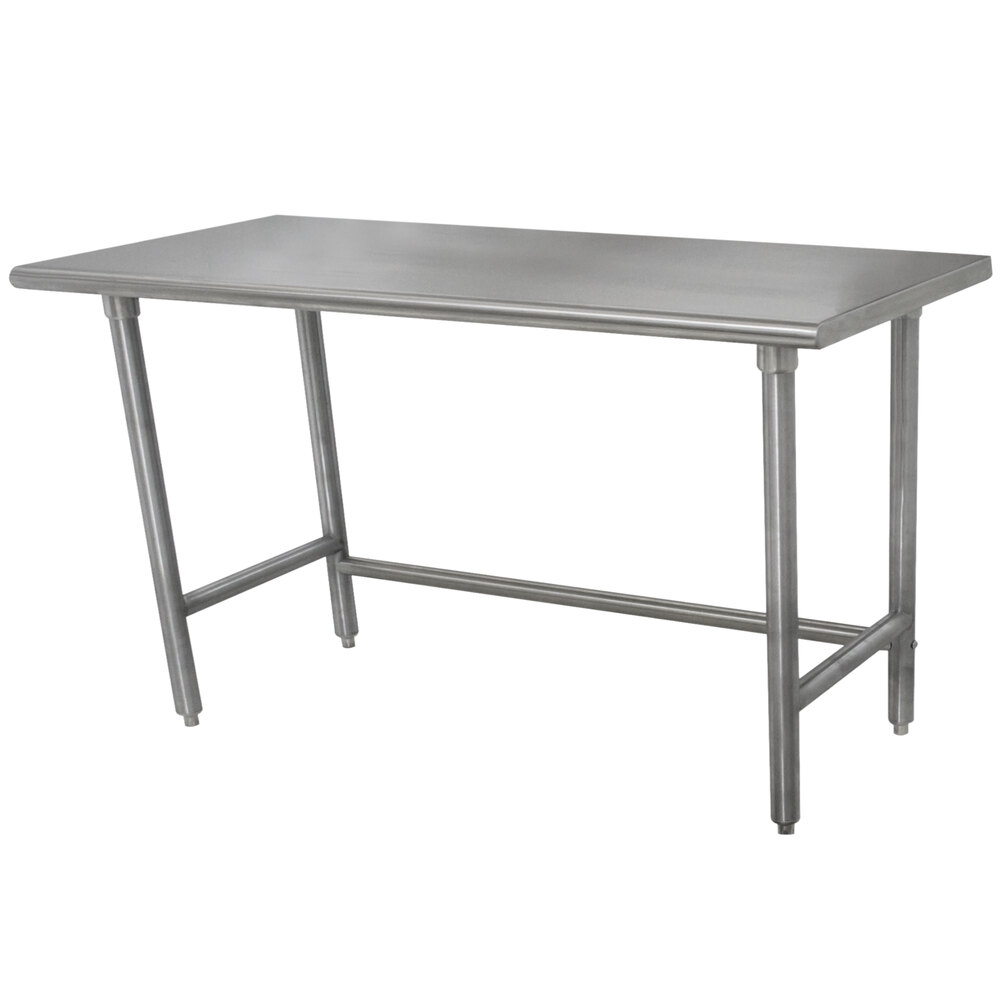 Advance Tabco TSLAG-307 30" x 84" 16-Gauge 430 Stainless Steel Economy Work Table