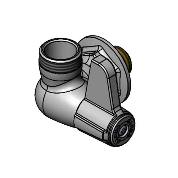 Equip by T&S 5F-1WLB00 Wall Mounted 1/2" BSPP Faucet Base with Swivel Outlet, Ceramic Cartridge, and Lever Handle