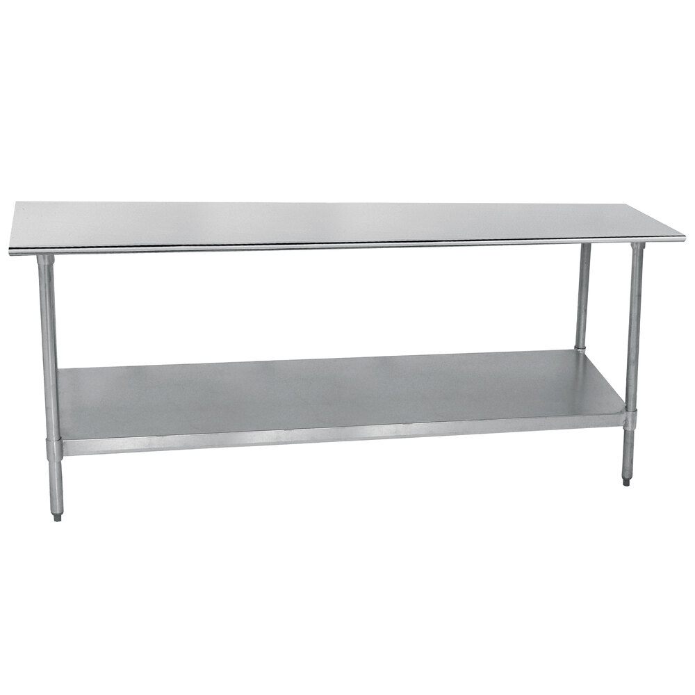 Advance Tabco TTS-186 18" x 72" 18 Gauge Stainless Steel Work Table with Undershelf