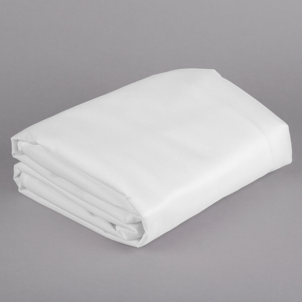 Metro 18X36X54UC Uncoated White Nylon Shelf Cart and Truck Cover with Velcro® Closure 18" x 36" x 54"