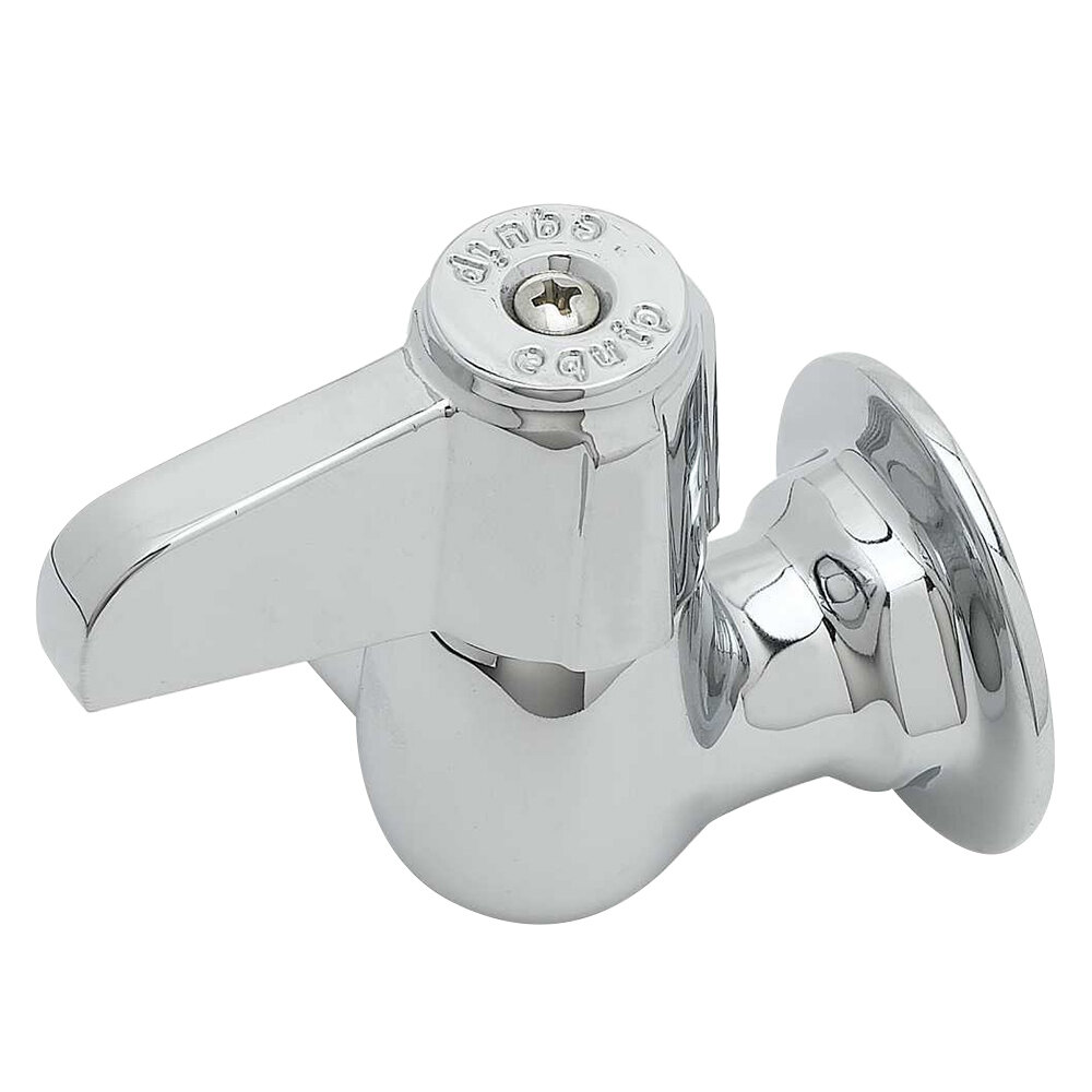 Equip by T&S 5F-1WLX00 Wall Mounted 1/2" NPT Faucet Base with Swivel Outlet, Ceramic Cartridge, and Lever Handle