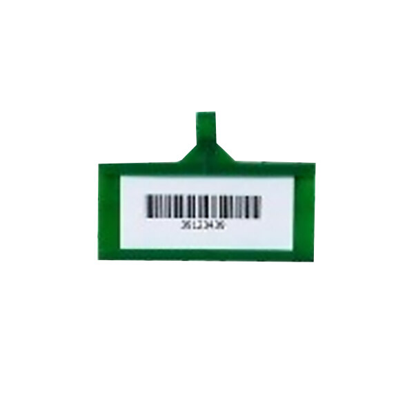 Metro QB03LHGR qwikSIGHT 3" x 1 1/4" Green Label Holder - 50/Pack