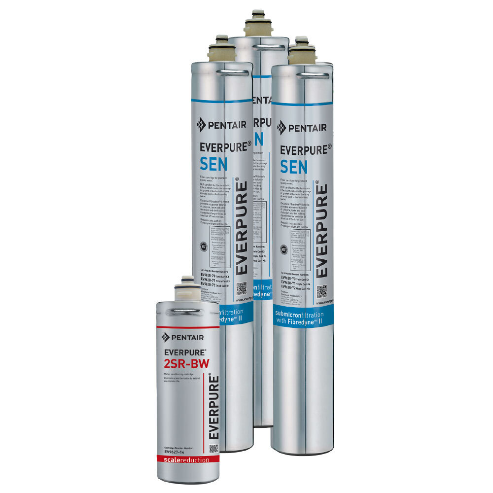 Everpure EV9628-81 Triple SC Endurance Filter Cartridge Kit, 0.5 Micron and 11.25 GPM