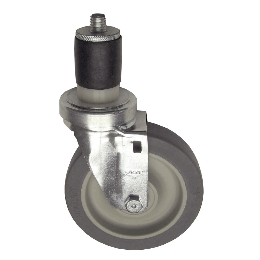 AllPoints 262406 5" Swivel Stem Caster for 1 5/8" O.D. Tubing - 300 lb. Capacity