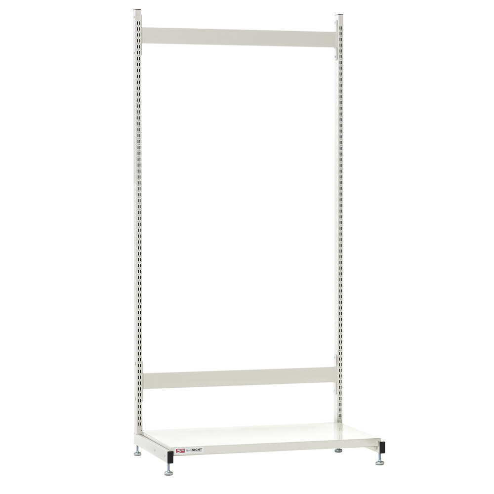 Metro QB3674-1 qwikSIGHT Single Sided Basket Supply Starter Unit - 21 1/2" x 37 1/2" x 74"