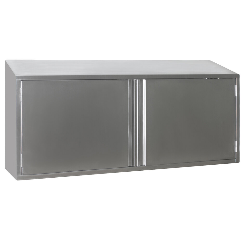 Eagle Group WCH-60 60" Stainless Steel Wall Cabinet with Hinged Doors