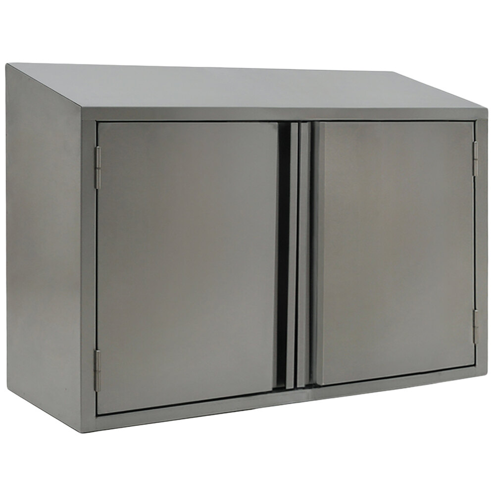 Eagle Group WCH-36 36" Stainless Steel Wall Cabinet with Hinged Doors