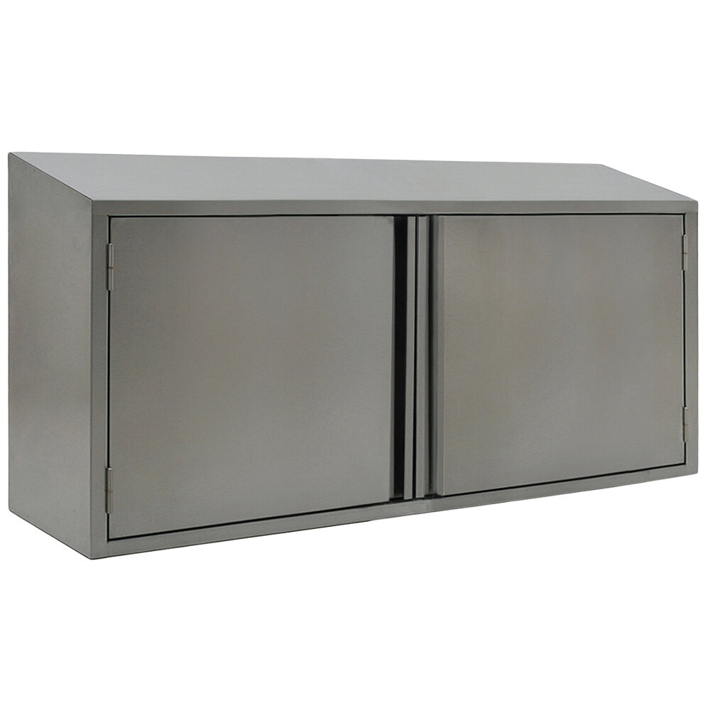Eagle Group WCH-54 54" Stainless Steel Wall Cabinet with Hinged Doors
