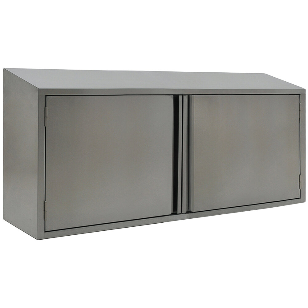 Eagle Group WCH-66 66" Stainless Steel Wall Cabinet with Hinged Doors
