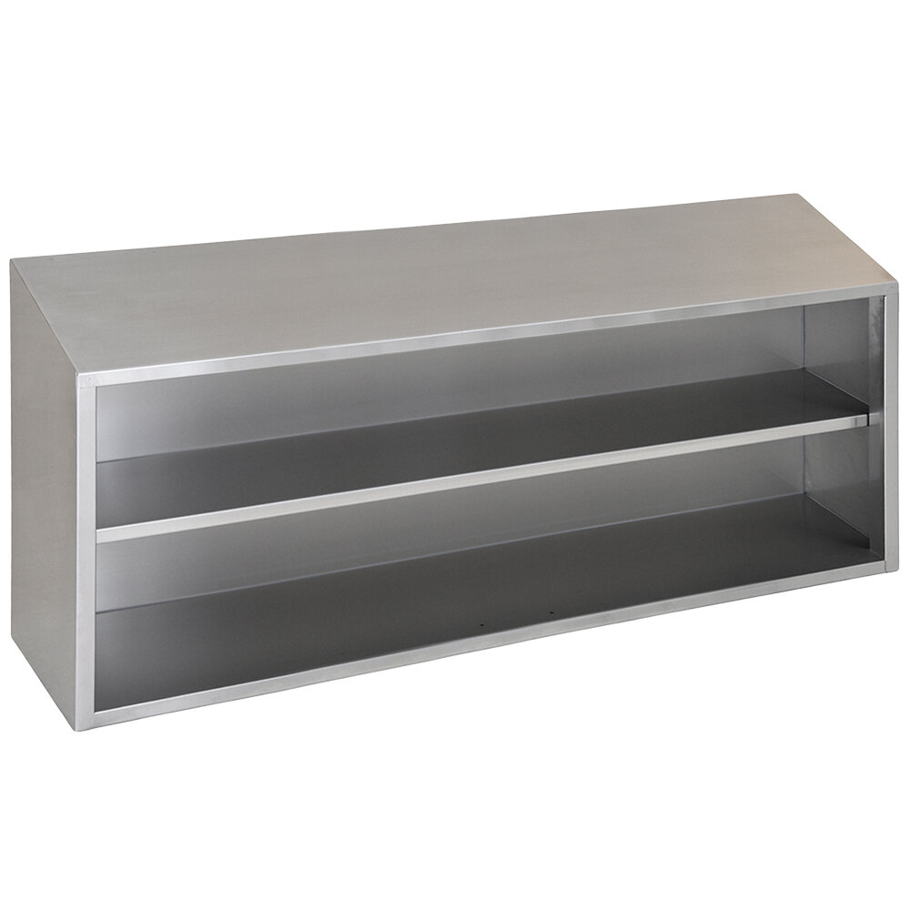 Eagle Group WCO-72 72" Stainless Steel Open Wall Cabinet