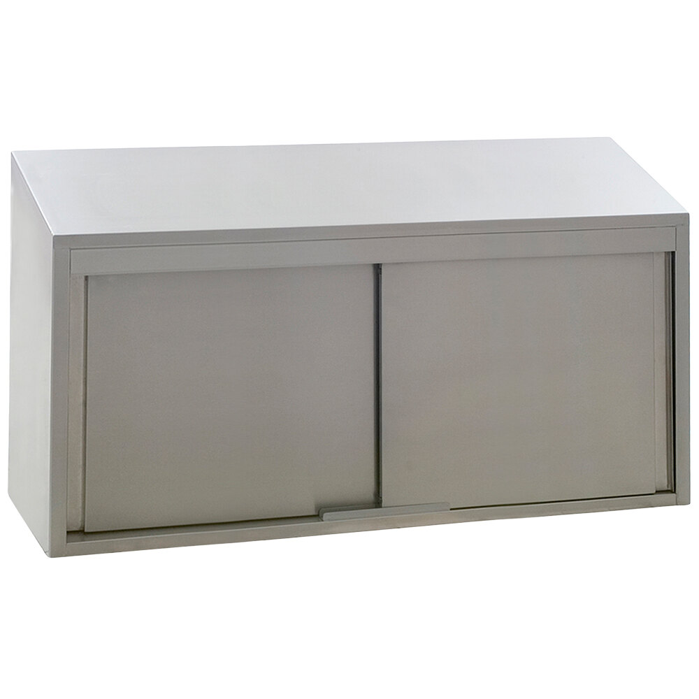 Eagle Group WCS-60 60" Stainless Steel Wall Cabinet with Sliding Doors