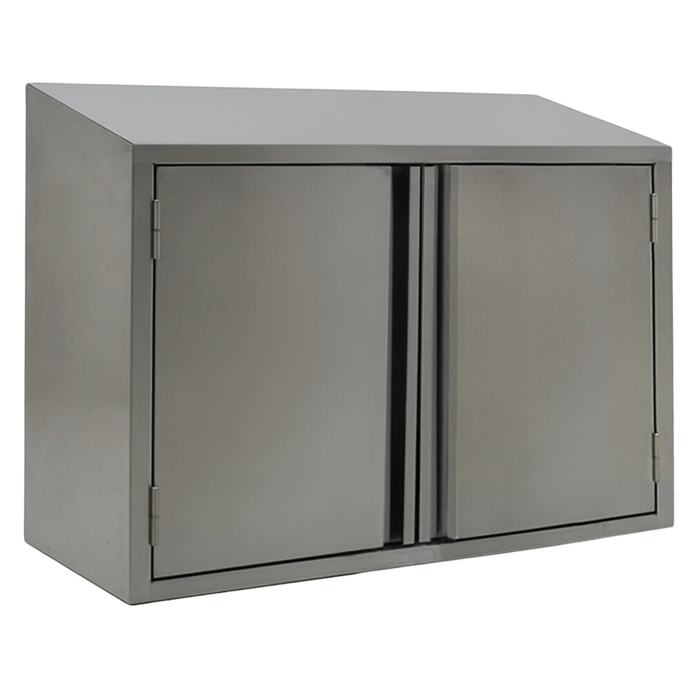 Eagle Group WCH-30 30" Stainless Steel Wall Cabinet with Hinged Doors