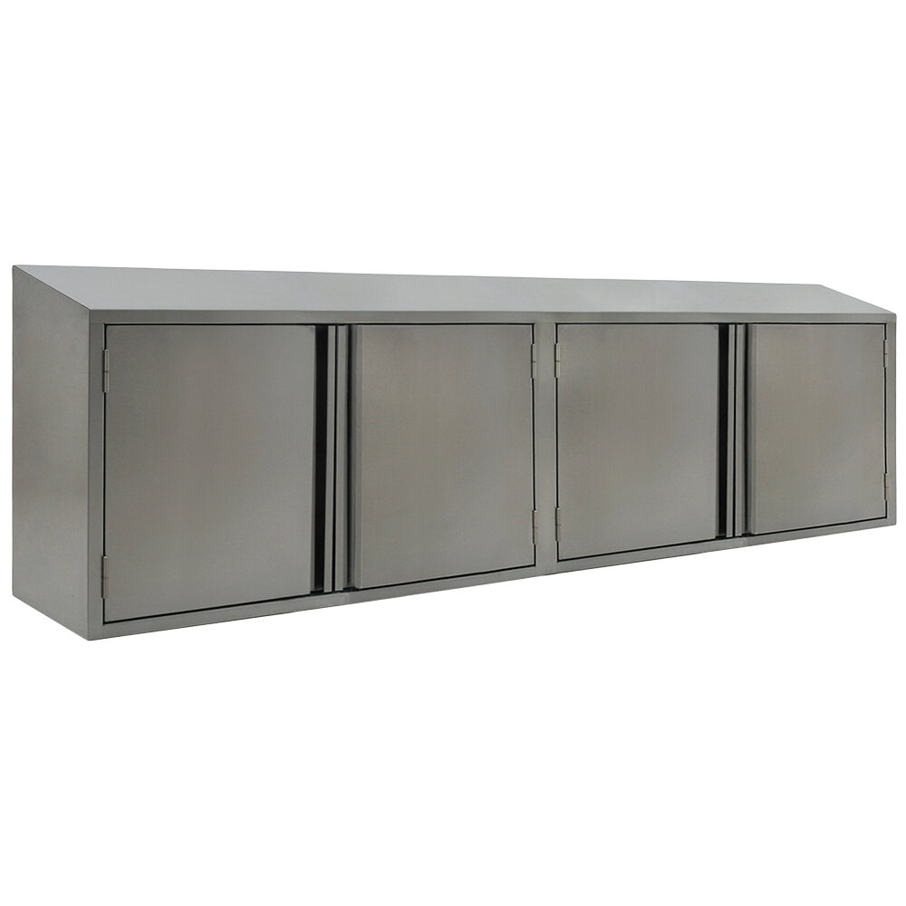 Eagle Group WCH-90 90" Stainless Steel Wall Cabinet with Hinged Doors