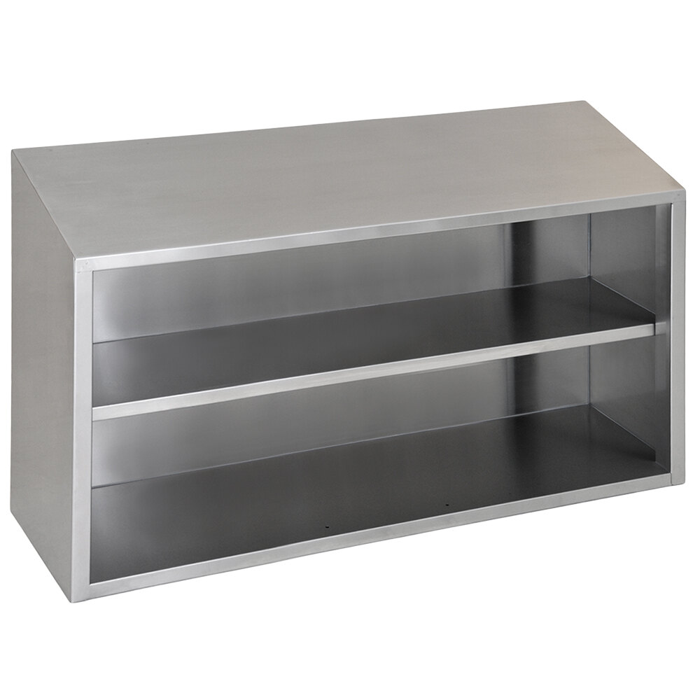 Eagle Group WCO-48 48" Stainless Steel Open Wall Cabinet