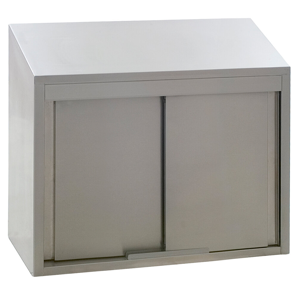 Eagle Group WCS-24 24" Stainless Steel Wall Cabinet with Sliding Doors