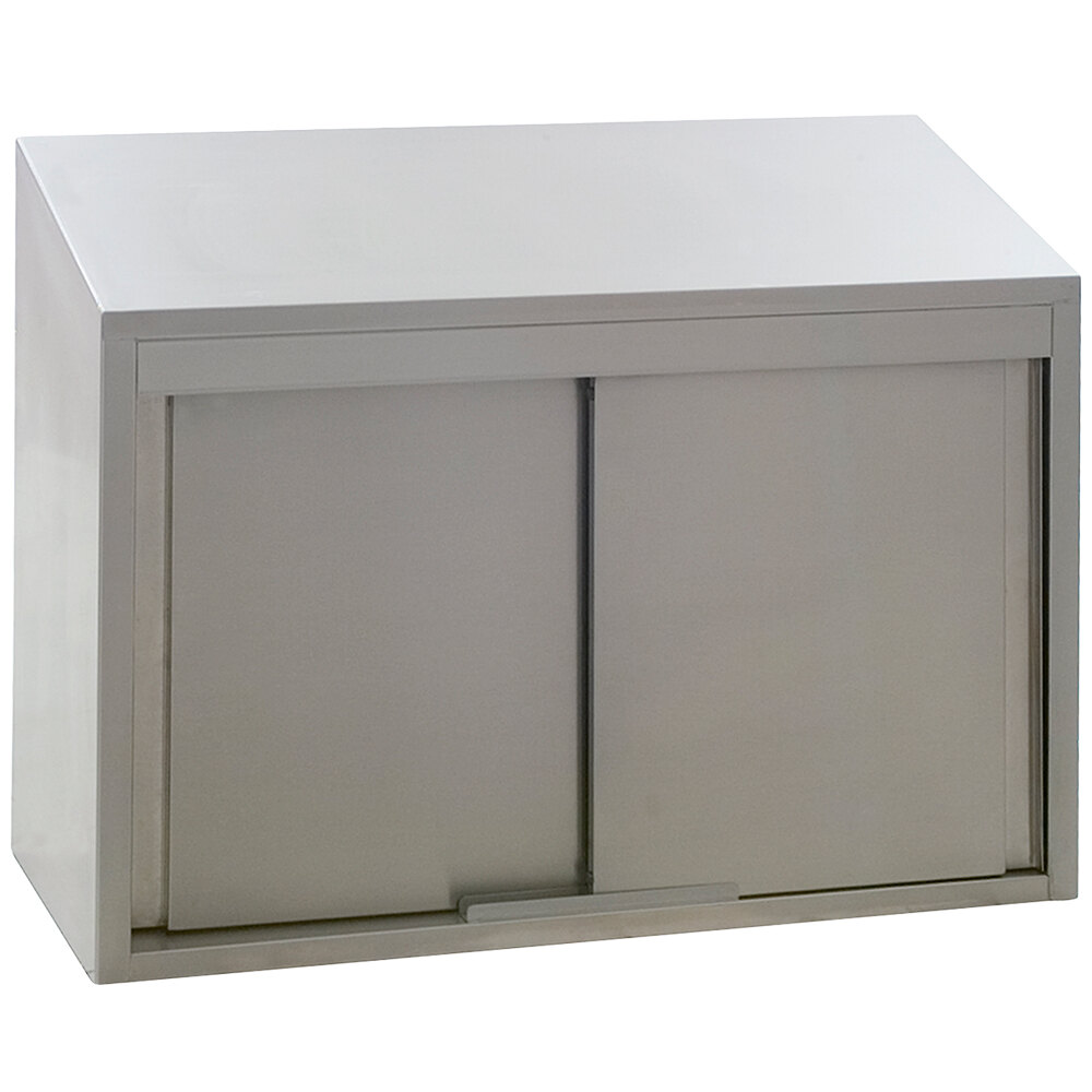 Eagle Group WCS-42 42" Stainless Steel Wall Cabinet with Sliding Doors
