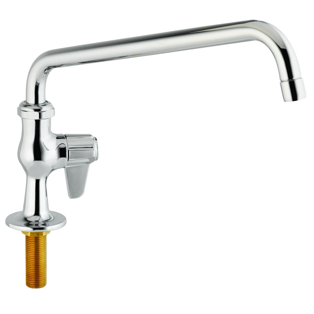 Equip by T&S 5F-1SLX10A Deck Mounted Faucet with Single Base, 10 1/8" Swing Spout, 2.2 GPM Aerator, and Lever Handle