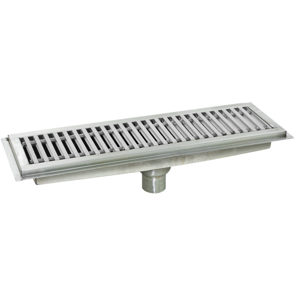 Eagle Group ASFT-1236-SG 12" x 36" Floor Trough with Stainless Steel Grating