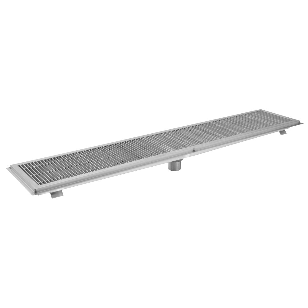 Eagle Group ASFT-12120-SG 12" x 120" Floor Trough with Stainless Steel Grating