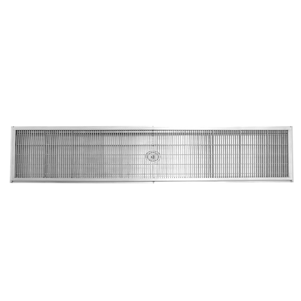 Eagle Group ASFT-24120-SG 24" x 120" Floor Trough with Stainless Steel Grating